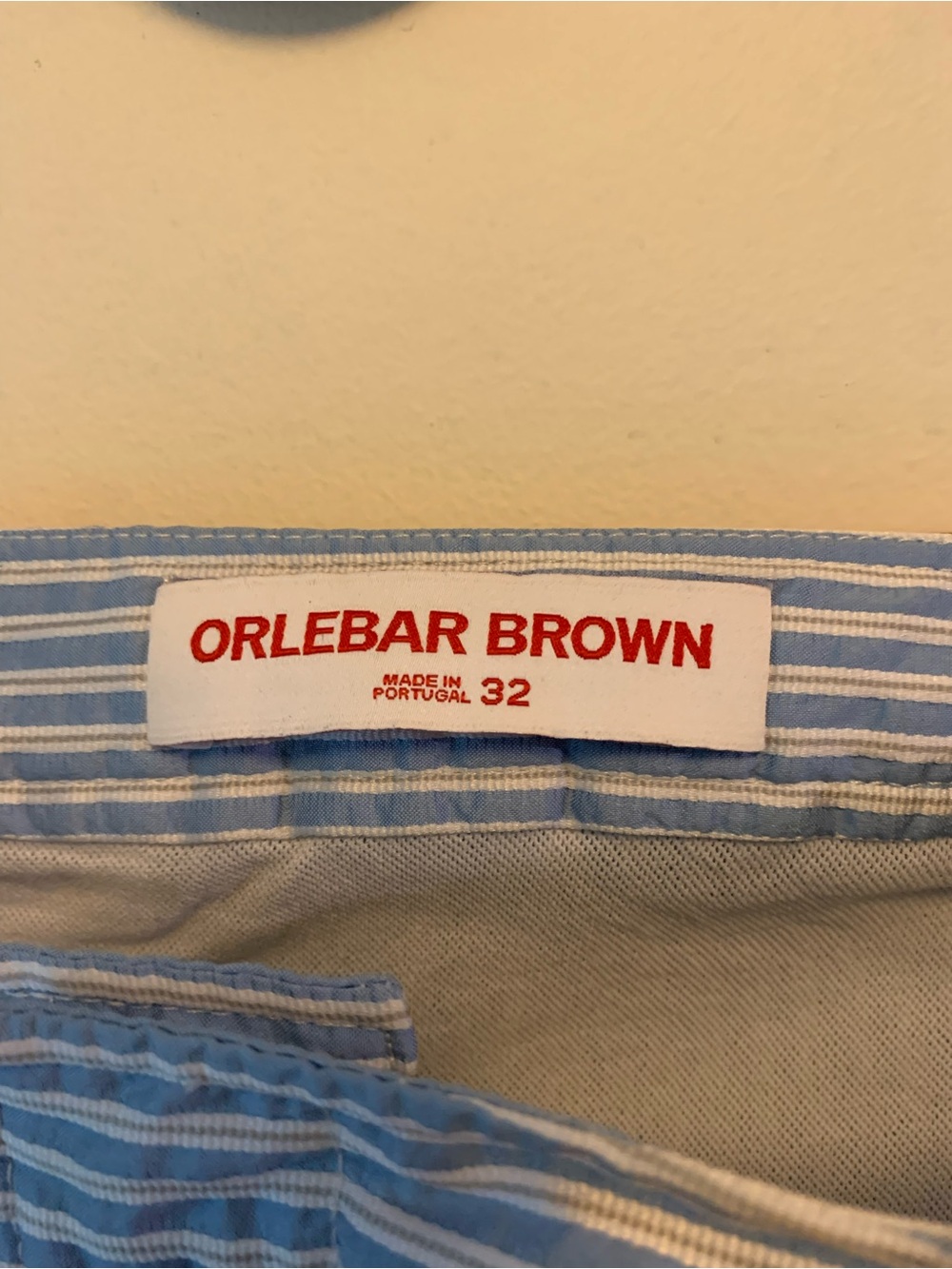 Orlebar Brown Seersucker Striped Swim Short / Swim Trunks - Picture 2 of 6